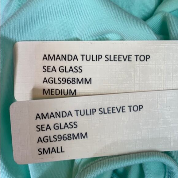 Naked Princess Amanda Tulip Sleeve Top Mint NWT - Picture 7 of 7
